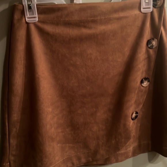 Anthropologie Maeve Faux Suede Mini Wrap Skirt size 6 SOLD OUT - Picture 6 of 6